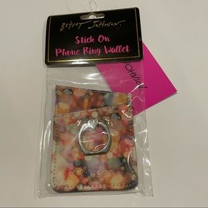 Betsey Johnson Stick On Phone Ring Wallet